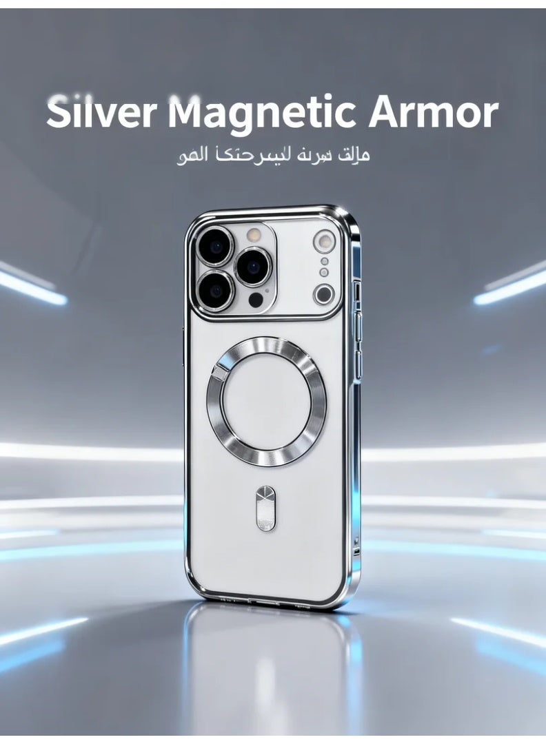Orange Life iPhone 17 Pro Max Electroplated Magnetic Case | 360° Full Protection | 9H Privacy Glass | MagSafe Compatible - Image 2